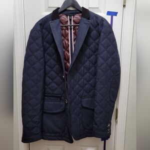 Boss Quilted Jacket with Rich Burgundy Interior